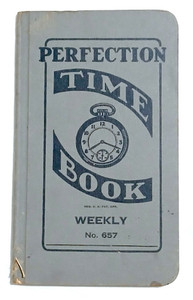 Vintage Perfection Time Book Weekly No. 657 Payroll Ledger Pocket Notebook Vint