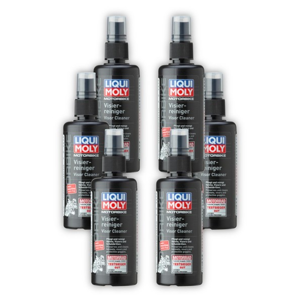 6X Reiniger Liqui Moly 1571 Motorbike Visierreiniger Helm Visier Reiniger 100 Ml-image