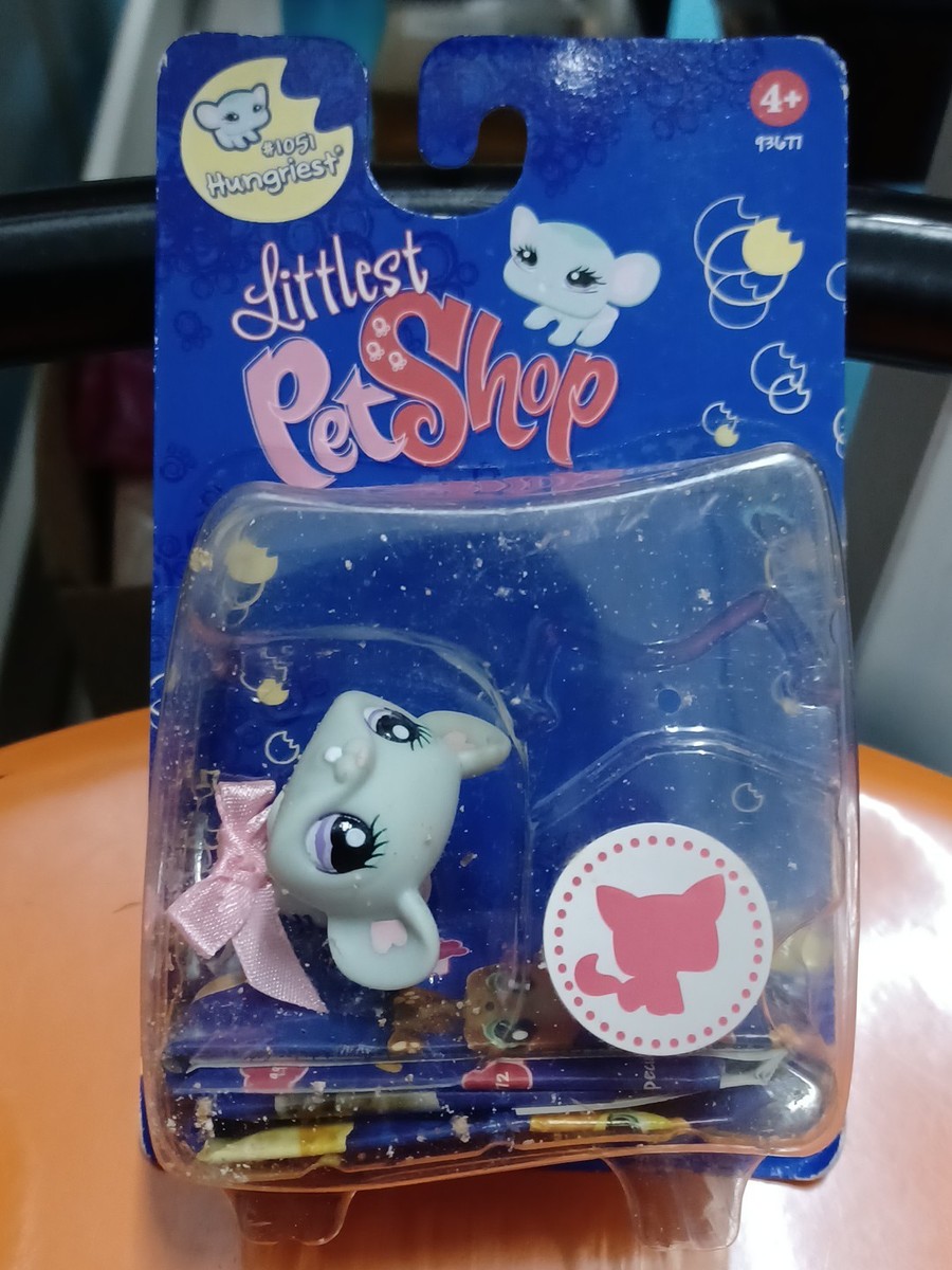Last NEW RETIRED Littlest Pet Shop Hungriest 1051 Blue Mouse
