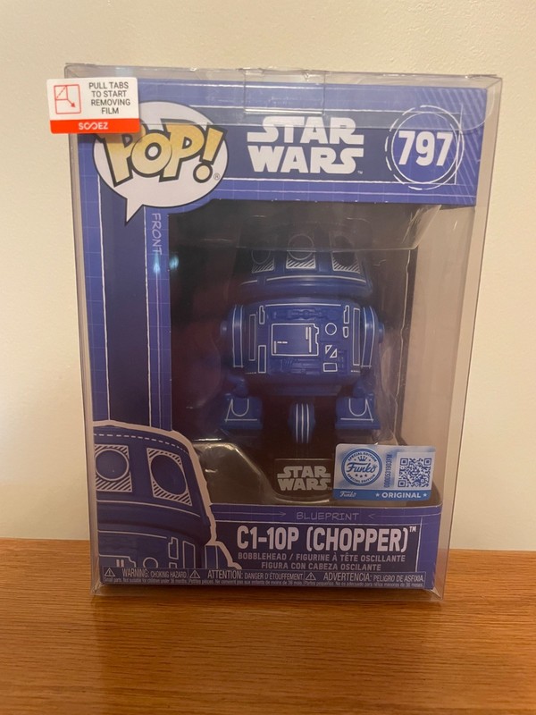 Funko Pop! Star Wars 797 Blueprint C1-10P Chopper EE Exclusive Vinyl Figure New