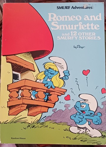 Vintage 1978 Random House ROMEO AND SMURFETTE Paperback Book Peyo 8"×11"