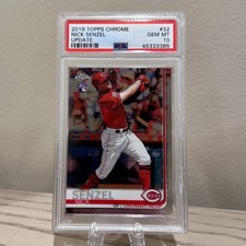 2017 Topps Chrome #32 Nick Senzel 1st Card Rookie RC Graded PSA 10 GEM MT. rookie card picture