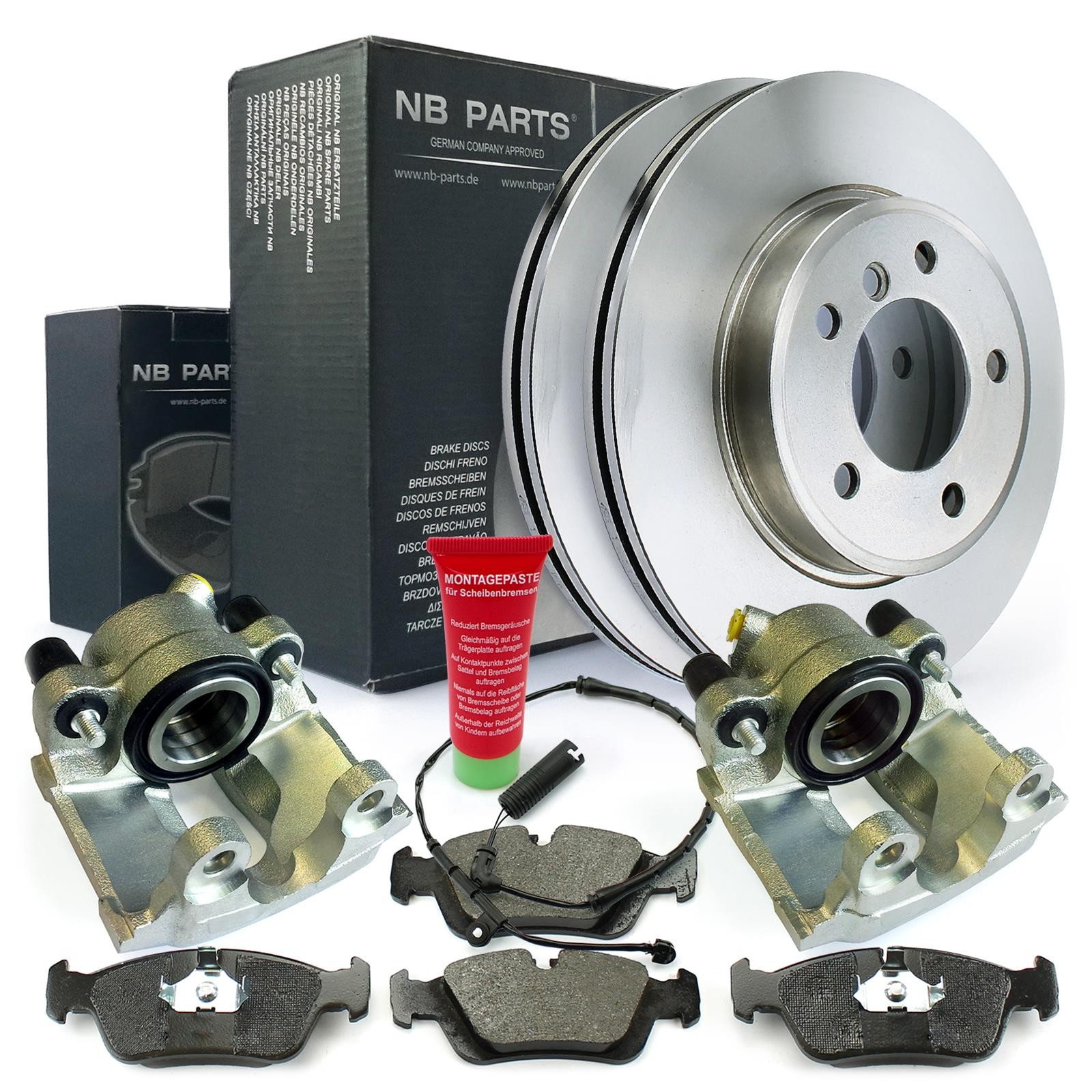 2x Brake Caliper Brake Discs Pads Warning Contact Front for BMW 3 3er E46 Z4 E85