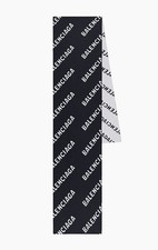 Balenciaga Wool Knit All Over Pattern Navy  &...