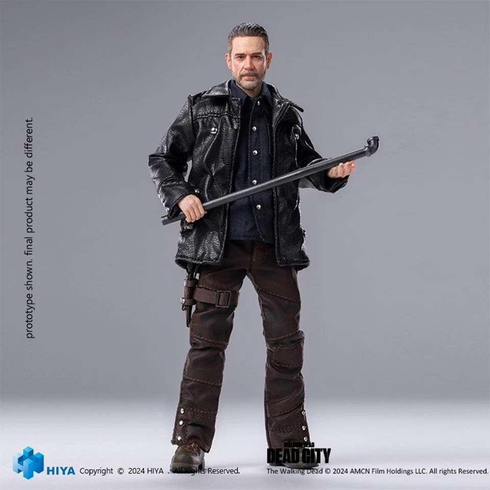 Juego completo de figuras de acción coleccionables Toys HIYA Dead City Negan escala 1/12 de 6" Foto 3 de 4