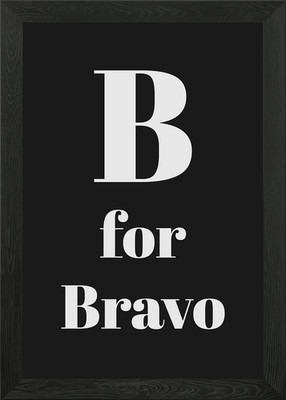 B for Beta gerahmtes Wandbild Poster Leinwanddruck Bild