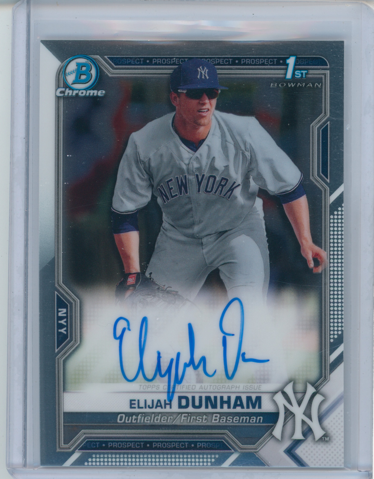 2021 Bowman Chrome Elijah Dunham 1st Bowman Auto #CPA-ED