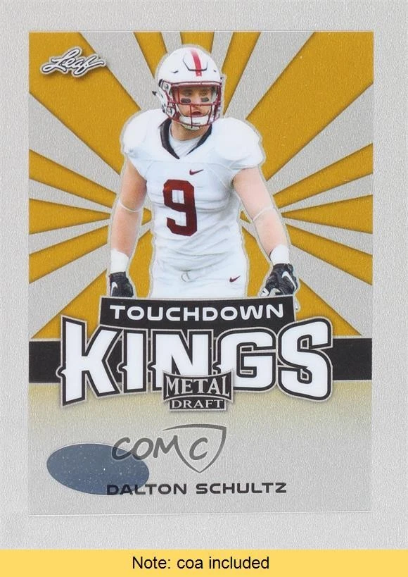 Dalton Schultz Leaf Metal Draft Touchdown Kings Autograph #DS3 Base
