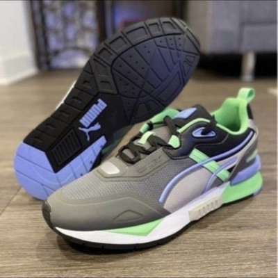 Puma Mirage Tech Men Lifestyle Sneakers New Grey Green 381118-01 Sz 10.5
