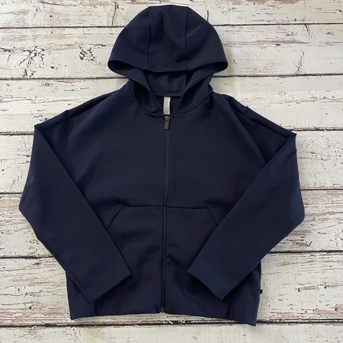 Lululemon sportliche Damenjacke blau marineblau Signatur Kapuze Größe 6 Activewear - Bild 2 von 10