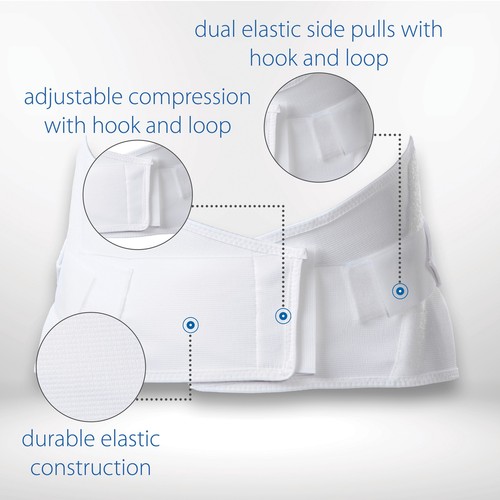 Core Products Dual Pull CrissCross Lumbosacral Flexible Belt Support Compression - Picture 2 of 49