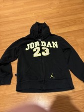 Air Jordan 23 Full Zipper Youth Hoodie Size Large hooded sweatshirt Read Desc