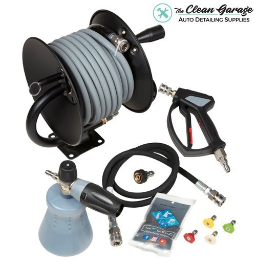 MTM Complete Pressure Washer Upgrade Kit | 100' Hose Reel