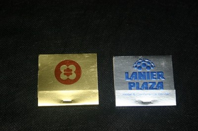 MATCHBOOKS FROM HYATT REGENCY ATLANTA AND LANIER PLAZA HOTEL/CONFERENCE CTR. ATL