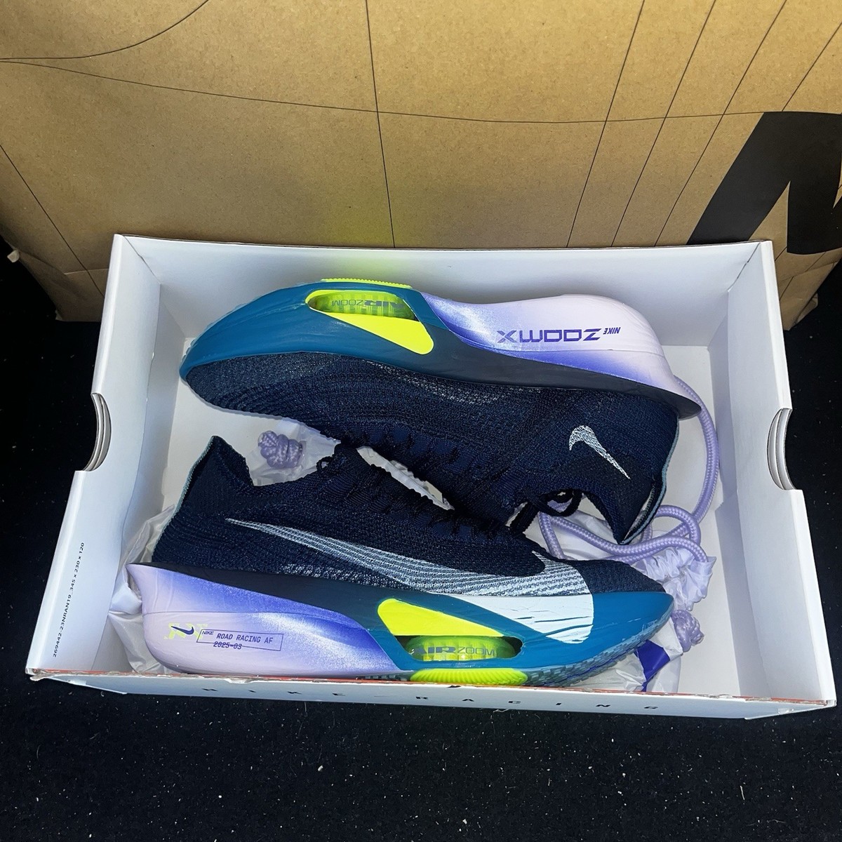 NEW Nike Air Zoom Alphafly Next %3 Obsidian White Doll FD8311-401 Men Sz 12 NEW Nike Air Zoom Alphafly Next %3 Obsidian White Doll NBY  main image 4