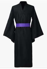 Men's Traditional Japanese Yukata Kimono Robe – Black