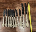 10 Gorham Sterling Silver La Scala Butter  And Lunch Knives
