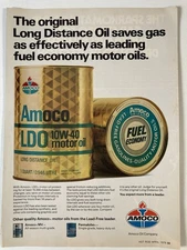 1979 Amoco Motor Oil Print Ad LDO 10W40 Lead Free Leader