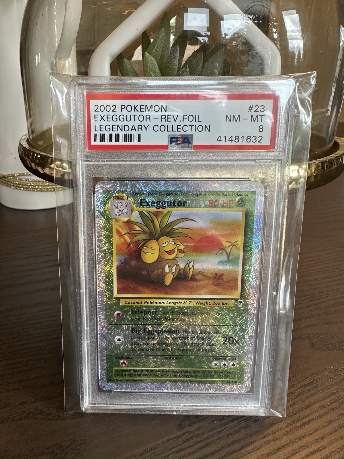 Pokemon 2002 Legendary Collection Reverse Holo Exeggutor #23 PSA 8!