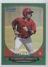 2013 Bowman Chrome Prospects Green Refractor Michael Perez #BCP197 1g5