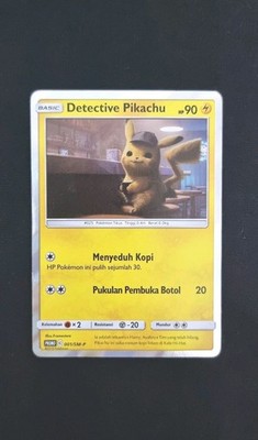 Pokemon TCG Detective Pikachu Indonesian Movie Holo Promo 001/SM-P 2019 | MP