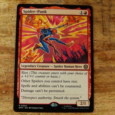 MTG Spider-Man - Spider-Punk Rare SPM R 0092 - NM Magic Gathering