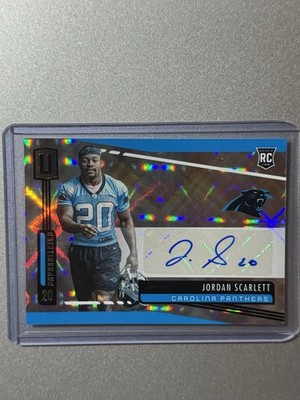 Jordan Scarlett Carolina Panthers Panini Unparalleled NFL 2019 ROOKIE AUTO