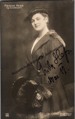 Original Autogramm Frieda Heß (1886-1972) Ballett /// Autogramm Autograph signie
