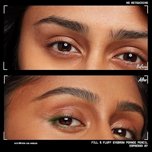 NYX PROFESSIONAL MAKEUP Fill & Fluff Eyebrow Pomade Pencil, Espresso - Image 3 of 4