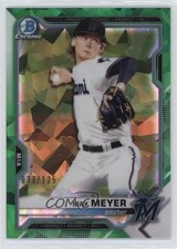 2021 Bowman Sapphire Chrome Prospects Green Refractor 33/125 Max Meyer 1ek2