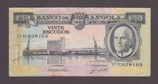 ANGOLA P.92-8105  20 ESCUDOS  10.6.1962  FINE  2601