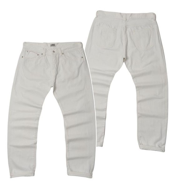 Men Edwin Jeans White Cotton 36 / XL / 50