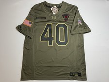 Authentic Small Pat Tillman #40 Salute To Service Jersey Olive Cardinals