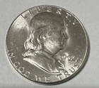 1962 Franklin Half Dollar Choice Gem Brilliant Unc Lustrous .90 Silver