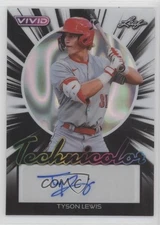 2024 Leaf Vivid Technicolor Black Lava /5 Tyson Lewis #T-TL1 Auto
