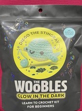 The Woobles Diego The Stingray Crochet Kit Glow in the Dark NEW Wobbles