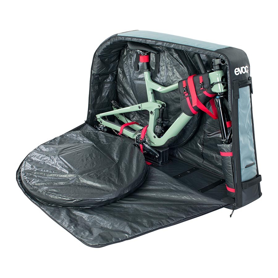 EVOC Steel Bike Bag 285L, Water-Resistant Polyester, Secure Transport for Road