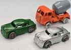 Vintage Barclay Matchbox Lot Of 3 Toy Metal Cars Cement Mixer Diecast Vintage