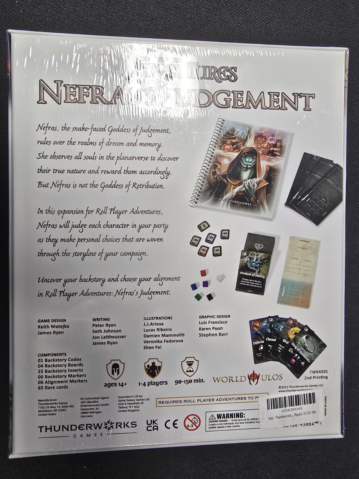 Thunderworks Games Roll Player Adventures: Nefras's Judgement Expansion Sealed