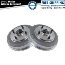 Rear Brake Drum Pair Set for 00-08 Ford Focus