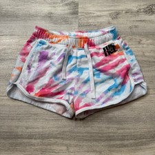 Justice Tie Dye Athletic Shorts Girls Size L 12/14 Activewear