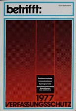 betrifft: Verfassungsschutz 1977 2166335