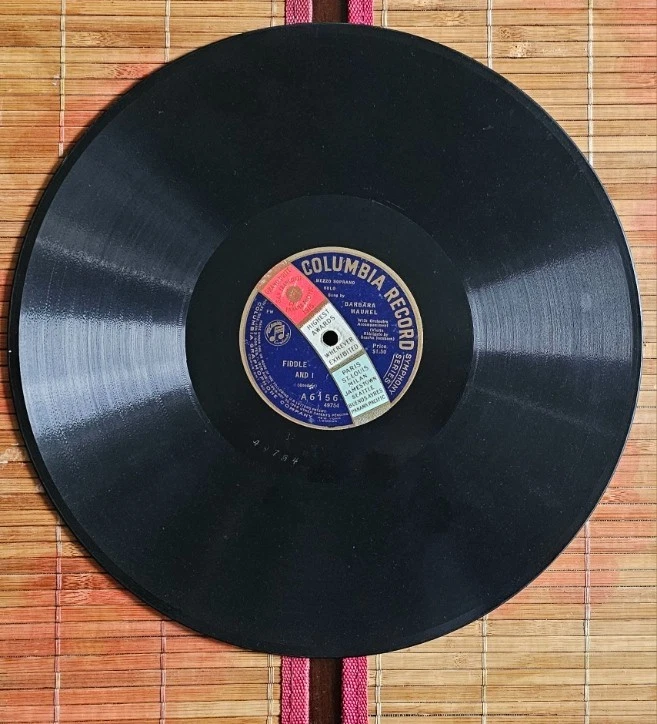 Barbara Maurel-Sing Me to Sleep/Fiddle and I-Columbia A6156-78 rpm HEAR B4U BUY! - Image 2 of 3