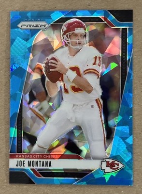 2024 PANINI PRIZM BLUE ICE PRIZM #147 JOE MONTANA # D 91/99