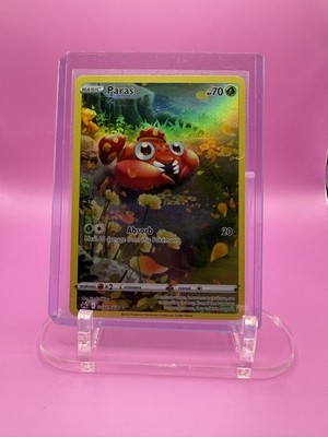 POKEMON Paras GG32/GG70 SWSH: Crown Zenith: Galarian Gallery Holo IR Full Art