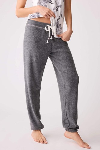 PJ Salvage Dark Charcoal Feeling Loved Banded Lounge Pants RRFLP2 - Picture 8 of 13