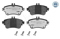 Meyle Bremsbelagsatz, Scheibenbremse 0252532619/PD