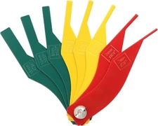 8 Pcs Brake Lining Thickness Gauge,Car Automotive Brake Pad Measuring Ruler Tool