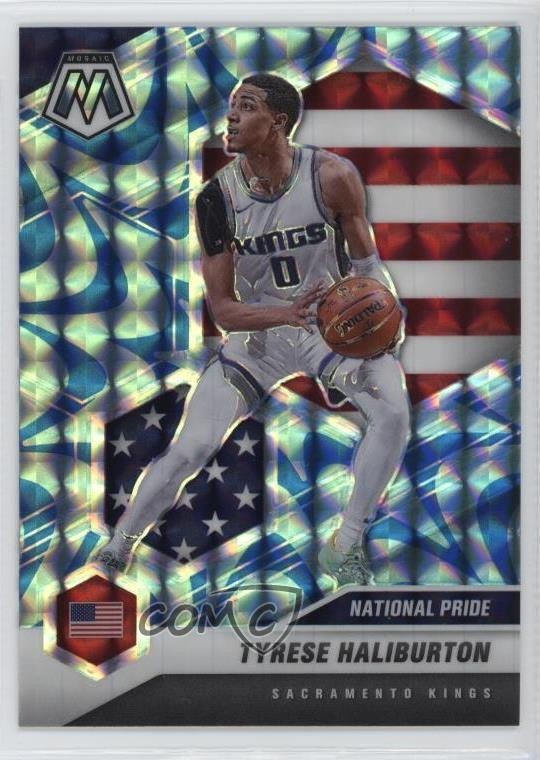 2020 Mosaic National Pride Reactive Blue Prizm Tyrese Haliburton Rookie RC m4l