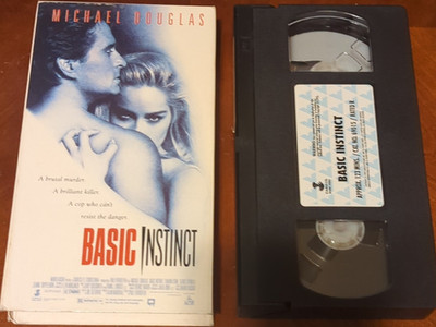 Basic Instinct VHS NTSC 1992 R  Full Screen Michael Douglas Sharon Stone